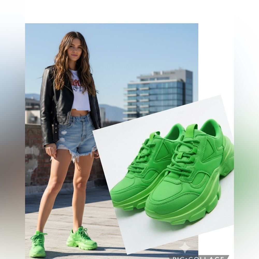 Zara Solid Color Sneakers Size 6